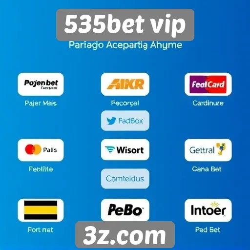 Métodos de pagamento aceitos na 535bet vip